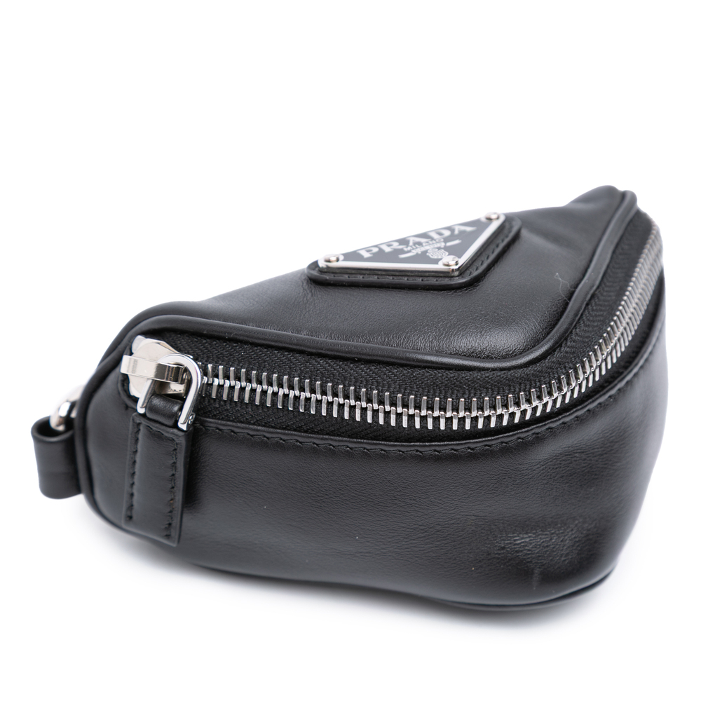Pre-Loved Prada Mini Soft Nappa Triangle Pouch - Picture 7 of 10